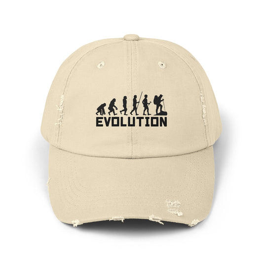 Hat Celebrating Human Evolution And Adventure Journey