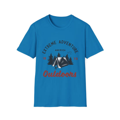 Extreme Adventure T-Shirt Nostalgic Camping Design