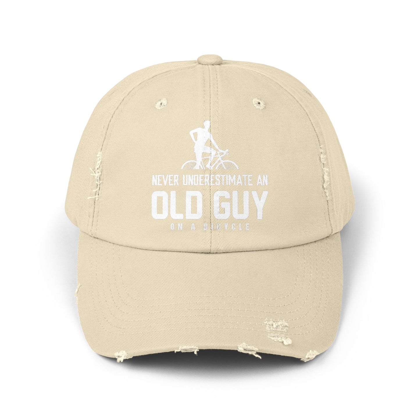 bold statement hat for resilient older cyclists