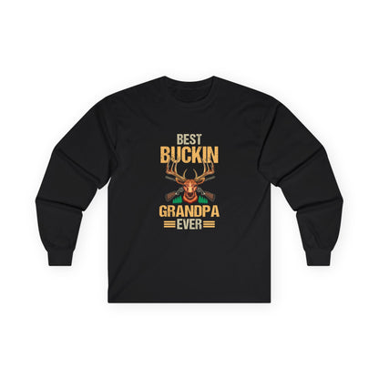 Best Buckin Grandpa Ever Hunting Long Sleeve Shirt