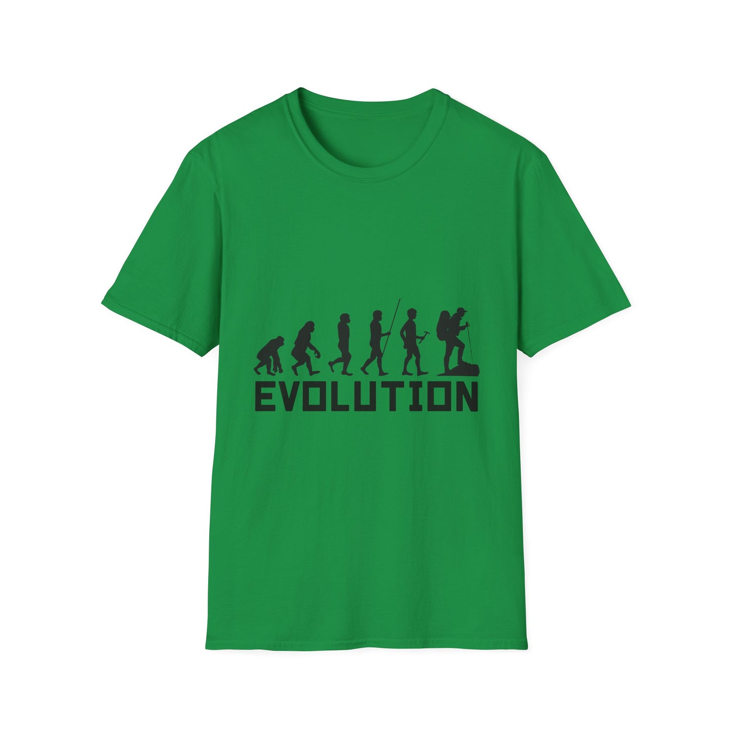 evolutionary journey t-shirt from ape to explorer