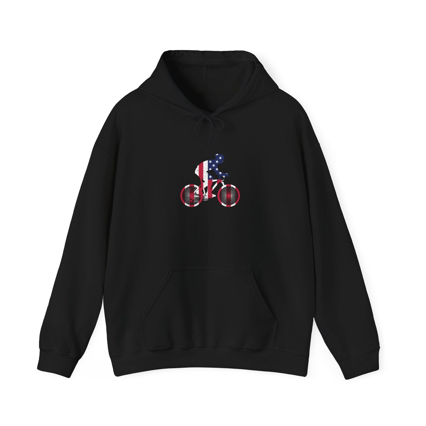 patriotic cyclist hoodie with dynamic usa design