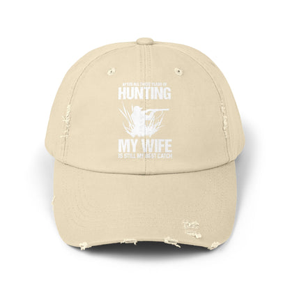 Hunting Hat My Wife Still My Best Catch Statement