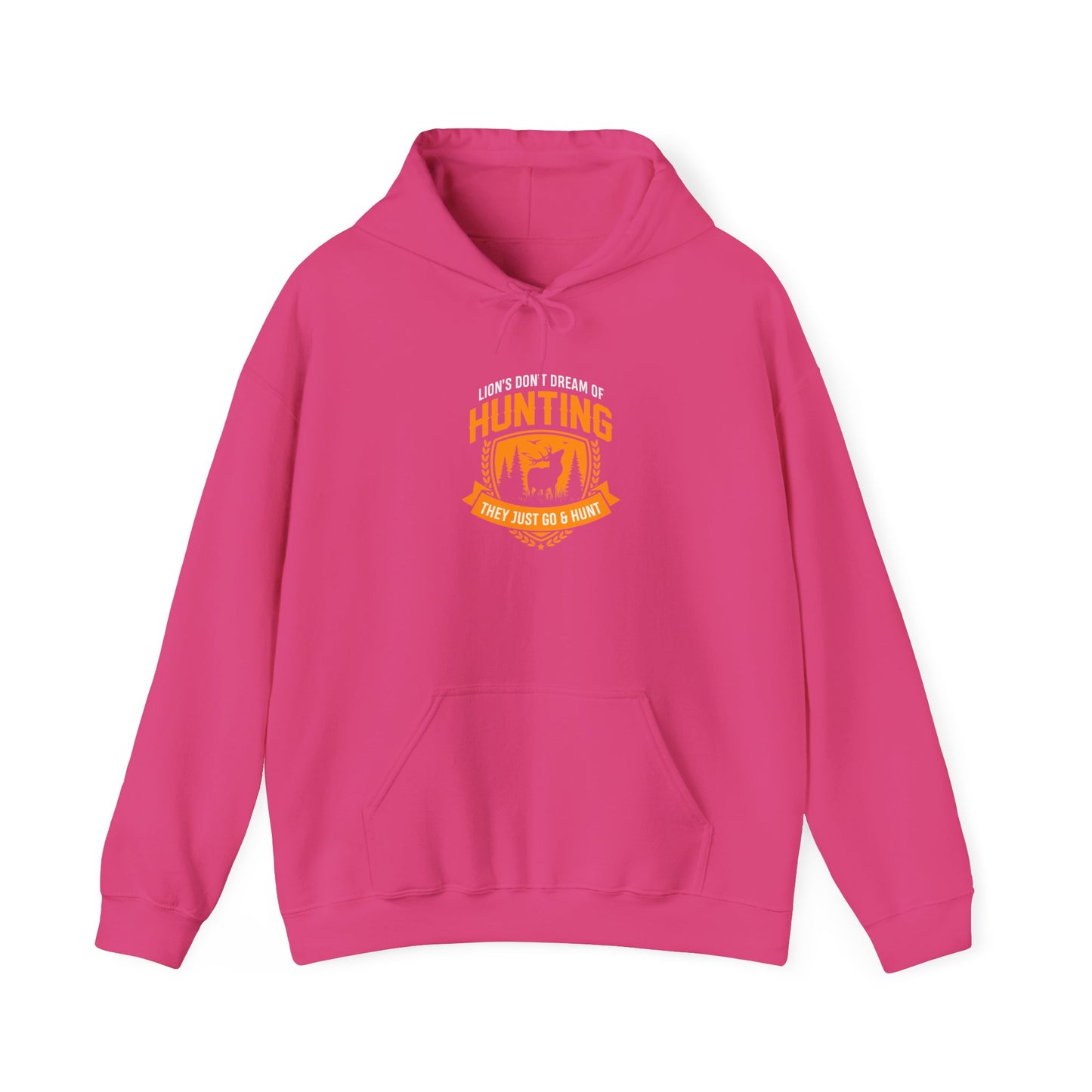 lions dont dream adventure hoodie in black  orange