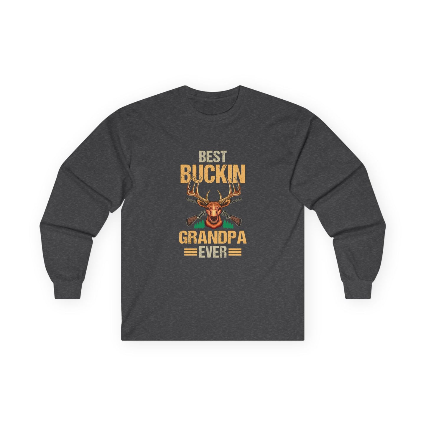 best buckin grandpa ever hunting long sleeve shirt