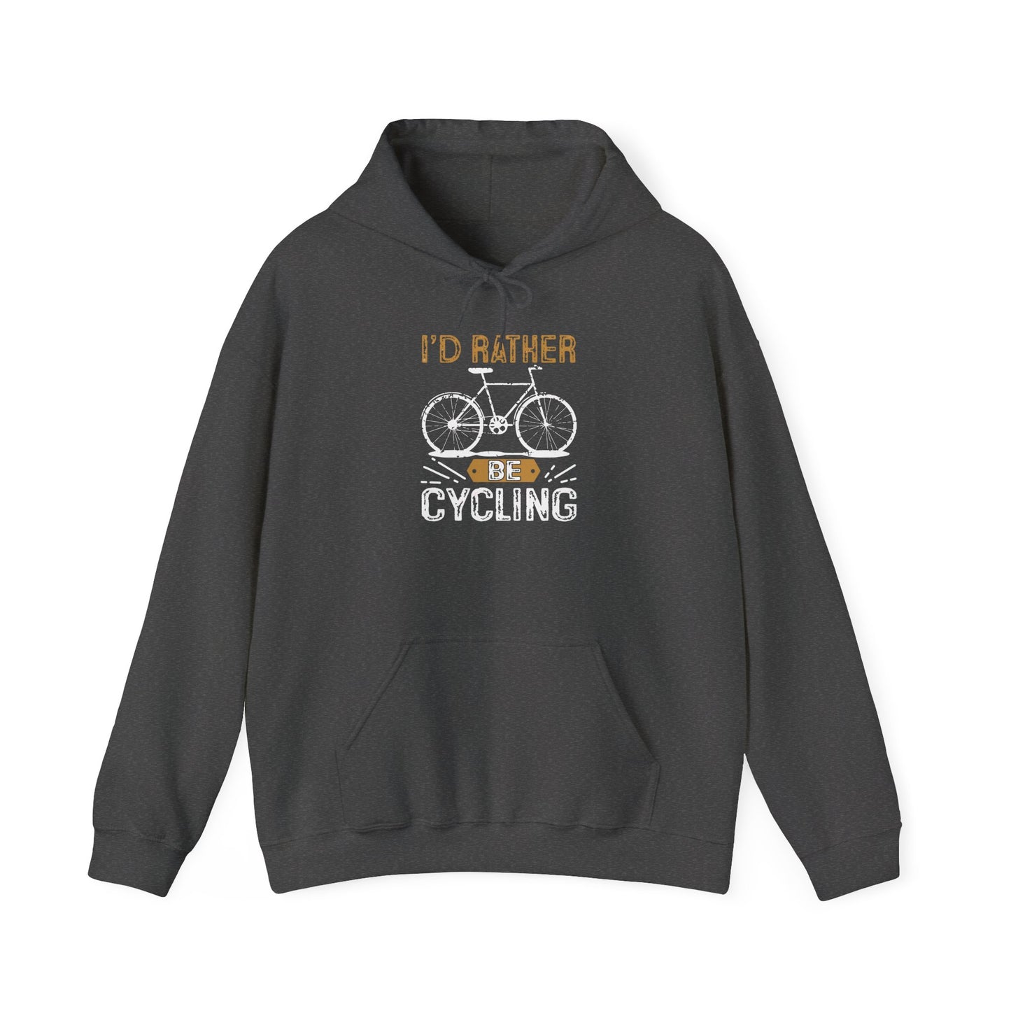 cycling passion hoodie distressed gold and vintage design