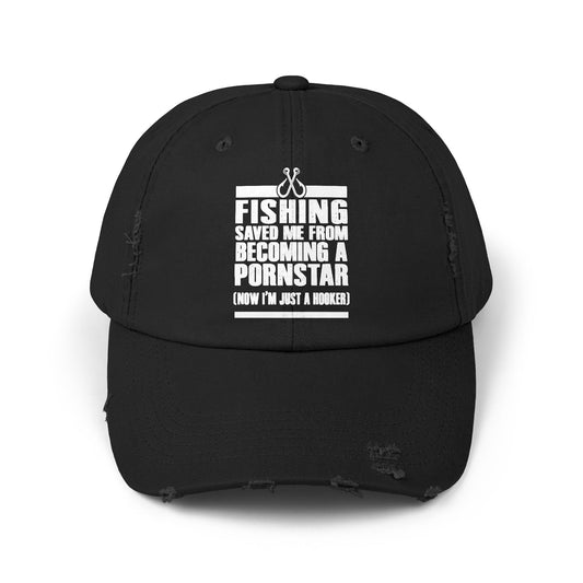 Fishing Saved Me Humorous Hat For Fun Loving Anglers