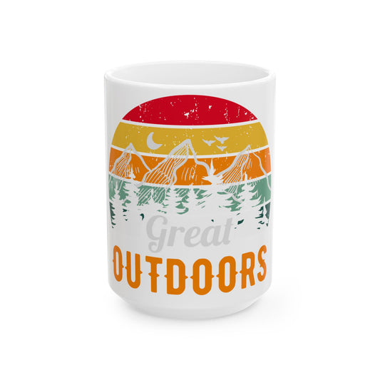 Retro Mountain Sunrise Coffee Mug