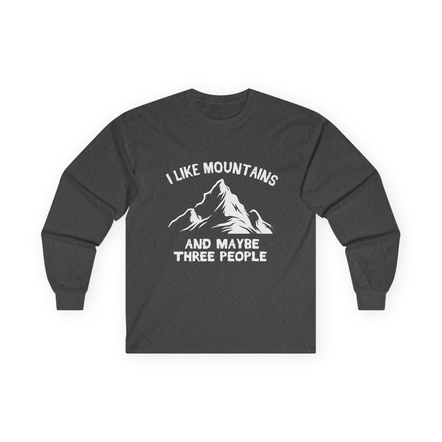 i like mountains long sleeve shirt with humor