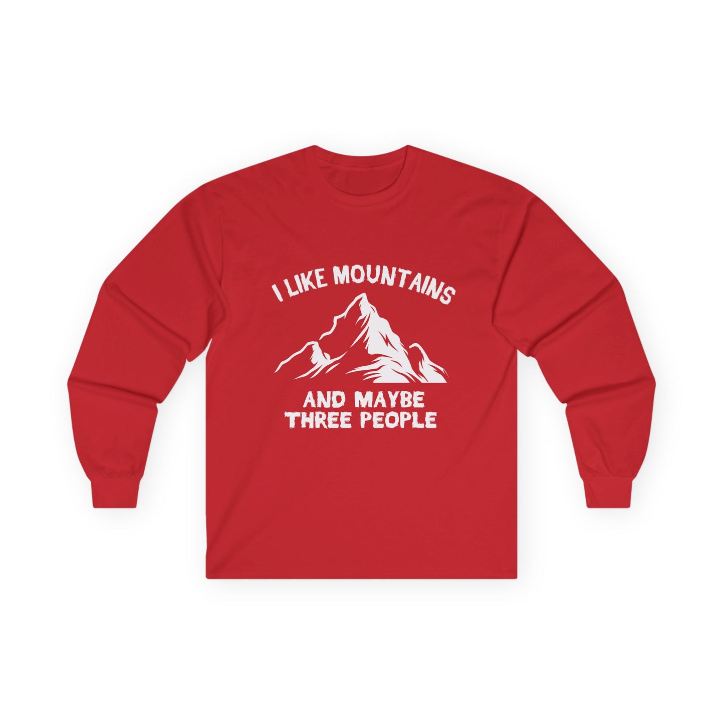 i like mountains long sleeve shirt with humor