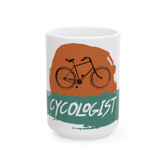 Cycologist Mug Vibrant Style For Biking Enthusiasts